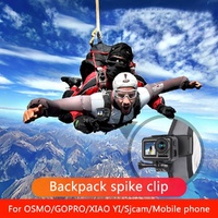 360 Degree Backpack Mount for Gopro Dji and Other Action Cameras - Rotating Clip Clamp thumbnail