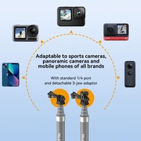 Carbon Fiber Selfie Stick for Action Cameras - 1 / 4 Screw thumbnail