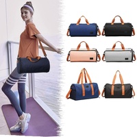 Blue Waterproof Gym Bag with Wet / Dry Separation - 9921 Pink thumbnail