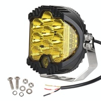 5 Inch Dc12V - 30V 5000Lm 6500K 50W Car Led Light On Three Sides Headlight For Jeep Wrangler Gold Light thumbnail