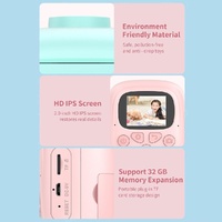 Blue Cartoon Kids Digital Camera with Rotating Lens - 16g Hd Print thumbnail