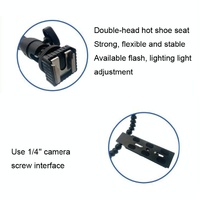 Adjustable Dual Arm Flash Bracket Mount For Hot Shoe thumbnail