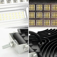 2 Pcs 4 Inch 20W Spot / Flood Light White Light Square - Shaped Waterproof Car Suv Work Lights Spotlight Led Bulbs Dc 9 - 30V thumbnail