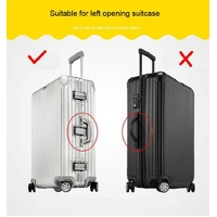 Waterproof Pvc Trolley Suitcase Cover - 30 Inch Rimless Transparent Dustproof thumbnail