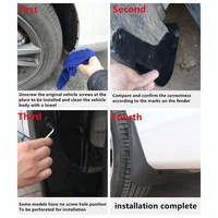 For Jaguar F-Pace 2016-2023 4Pcs / Set Car Auto Soft Plastic Splash Flaps Fender Guard thumbnail
