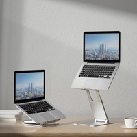 Foldable Aluminum Laptop Stand - Adjustable Height thumbnail
