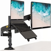 Full Motion Dual Arm Clamp for 22-32 Inch Lcd Tv Monitor Desk Holder with Gas Spring thumbnail