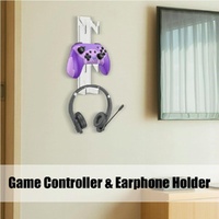 Acrylic Game Controller and Headphone Wall Mount - Set of 2 thumbnail