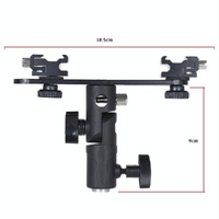Dual Hot Shoe Flash Bracket - Compact And Versatile thumbnail