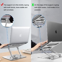 Adjustable Laptop Stand - Portable Aluminum 360 Degree Rotation thumbnail