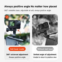 360 Degree Backpack Clip Mount for Action Camera - Rotating thumbnail