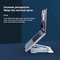 Adjustable Folding Laptop Stand - Aluminum Alloy thumbnail