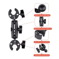 Adjustable Dual-head Handlebar Mount for Motorcycle Selfie Stick thumbnail