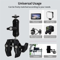 Aluminum Handlebar Magic Arm Rod Mount with Crab Clamp thumbnail