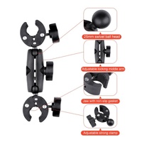 Universal Dual-head Motorcycle Handlebar Mount Holder thumbnail