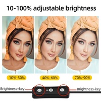 Retractable 10W Live Broadcast Light With 1.2M Bracket And 4 Colour Filters thumbnail