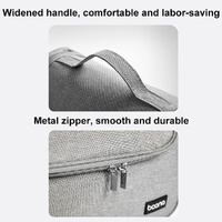 Portable Hair Dryer Storage Bag With Hook Large Capacity - Gray thumbnail