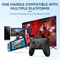 Vibration Gamepad for Switch / Android / Apple / Pc - Tooth Design - Black thumbnail