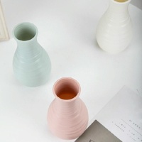 Creative Desktop Flower Vase - Modern Plastic Decoration - Milk White thumbnail