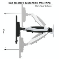 Telescopic Wall-mounted Monitor Stand - Factory Colour thumbnail
