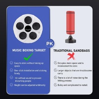 Wall Hanging Bluetooth Music Boxing Trainer - Red / Black thumbnail