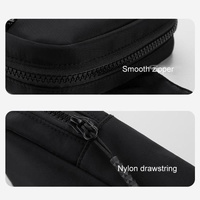 Lightweight Outdoor Sports Chest Bag Cell Phone Crossbody Pack - Black thumbnail