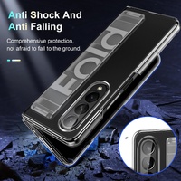 Silicone Wristband Foldable Phone Case for Samsung Galaxy z Fold 4 - Blue thumbnail