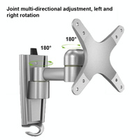 Quick Release Wall Mount for Computer Monitor - Silver Gray thumbnail