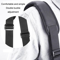 13.3-14 Inch Laptop Shoulder Bag with Messenger Style - Black thumbnail