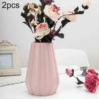 2-piece Plastic Vase for Creative Flower Arrangements - Pink thumbnail