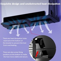 Wall-Mounted Bracket For Ps5 Console With Controller Vr Glasses And Headphone Storage - Black thumbnail
