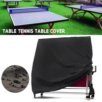 Waterproof Outdoor Table Tennis Cover - 165x70x185cm - Black / Silver thumbnail