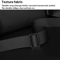 Functional Men Chest Bag Versatile Messenger Bag For Everyday Use - Black thumbnail