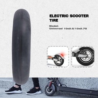 Electric Scooter Inner Tube - 10x2.5 / 2.75 45 Degree Valve Thickened Yellow Stripes thumbnail