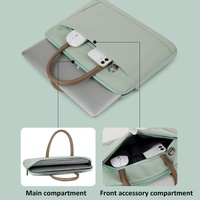 13-13.3 Inch Laptop Bag Crossbody Briefcase in Oxford Cloth - Black - 13 - 13.3 Inch thumbnail