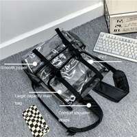 Waterproof Travel Backpack - Pvc Material - Grey thumbnail