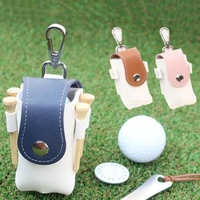 Compact Leather Golf Bag for Protection on the Go - Brown thumbnail
