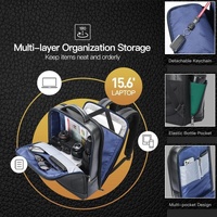 Large-capacity Business Laptop Backpack with Usb & Type-c Port - Black First-layer Cowhide thumbnail