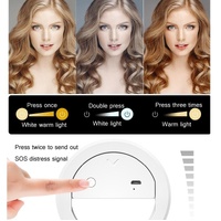 2-pack Large-capacity Live Video Conference Ring Light for Mobile Phone Selfies - Round thumbnail
