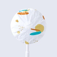 Modern Minimalist Floral Floor Fan Cover - 48cm - Yellow thumbnail