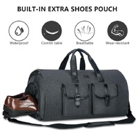 Compact Travel Suit Storage Bag - Foldable - Grey thumbnail