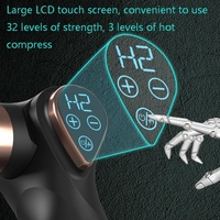 Compact Lcd Muscle Massager With Mini Fascia Gun - Black thumbnail