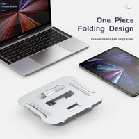 Silver Laptop Lifting Bracket - 360 Degree Rotation thumbnail