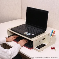 Wood Monitor Stand with Keyboard Storage - Tbd049404601A thumbnail