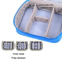 Versatile Cationic Digital Storage Bag for Data Cables - Blue thumbnail