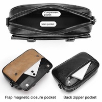 Waterproof Shoulder Crossbody Bag For Men Wear Resistant Design - Black thumbnail