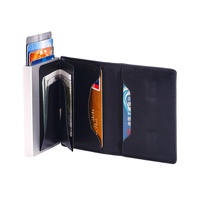 Crazy Horse Rfid Blocking Card Holder - Pu Leather thumbnail