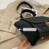 Versatile Vintage Wing Crossbody Bag with Frosted Finish and Chain - Khaki thumbnail