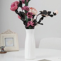 Versatile Plastic Vase for Home Decor and Flower Arrangements - Milk White thumbnail