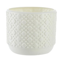 Versatile Vase for Wet and Dry Flowers - Glazed Finish Durable Design - Milk White thumbnail
